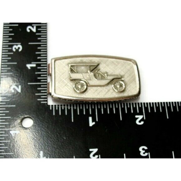 Vintage Anson Money Clip Antique Car Silver Tone Used - Picture 5 of 8